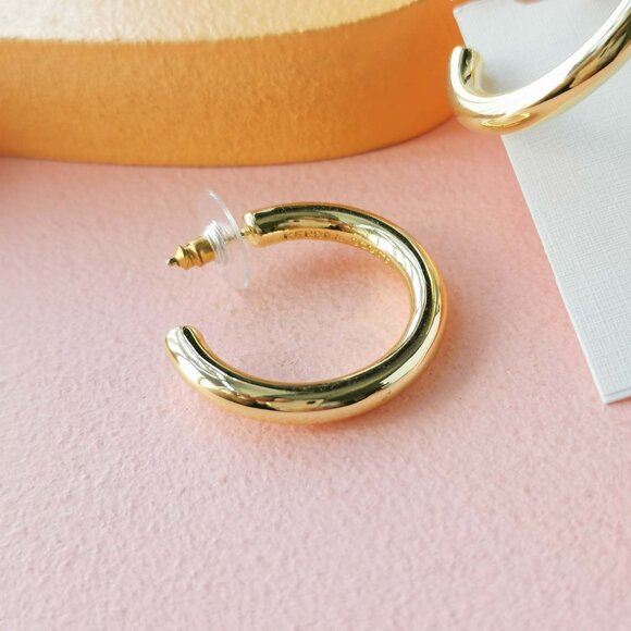 Kendra Scott - Colette Gold Hoop Earrings - NEW - Picture 3 of 3